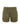 The Sanctuary Clothing Rebel Short Hiker Green features a casual, utilitarian design with two front flap pockets, a zip fly, and two brown buttons at the waistband. These olive green cargo shorts also come equipped with belt loops.