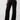 A person is wearing Low Slung Y2K Pant Black from Sanctuary Clothing, which features a straight fit and multiple pockets. They have one hand in a pocket and are posed against a plain light-gray background. The person is also wearing black ballet flats and a white top with a faint pattern.