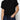 A person wearing Sanctuary Clothing's all day tie tee black from the inclusive collection, paired with blue jeans, has one hand in their pocket and is standing against a plain white background.