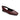 The Kitchy Slingback Flat Oxblood by Sanctuary Clothing is a women's maroon leather flat shoe with a pointed toe. It features a small buckle strap at the back and has a smooth finish. The flat sole is black, with an interior lining that also appears to be black.