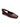 The Kitchy Slingback Flat Oxblood by Sanctuary Clothing is a women's maroon leather flat shoe with a pointed toe. It features a small buckle strap at the back and has a smooth finish. The flat sole is black, with an interior lining that also appears to be black.