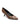 The Padma Pump Brown Black by Sanctuary Clothing is a pointed-toe, low-heeled shoe featuring a snake print pattern in shades of brown, beige, and black. It boasts a sleek, narrow design with a short, tapered heel and a black inner lining.