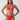 A person with long hair is wearing the Refresh Rib Double Layer Underwire Bikini Top in Mars Red from Sanctuary Clothing, standing against a plain, light-colored background. They carry a confident expression with their hands on their hips.